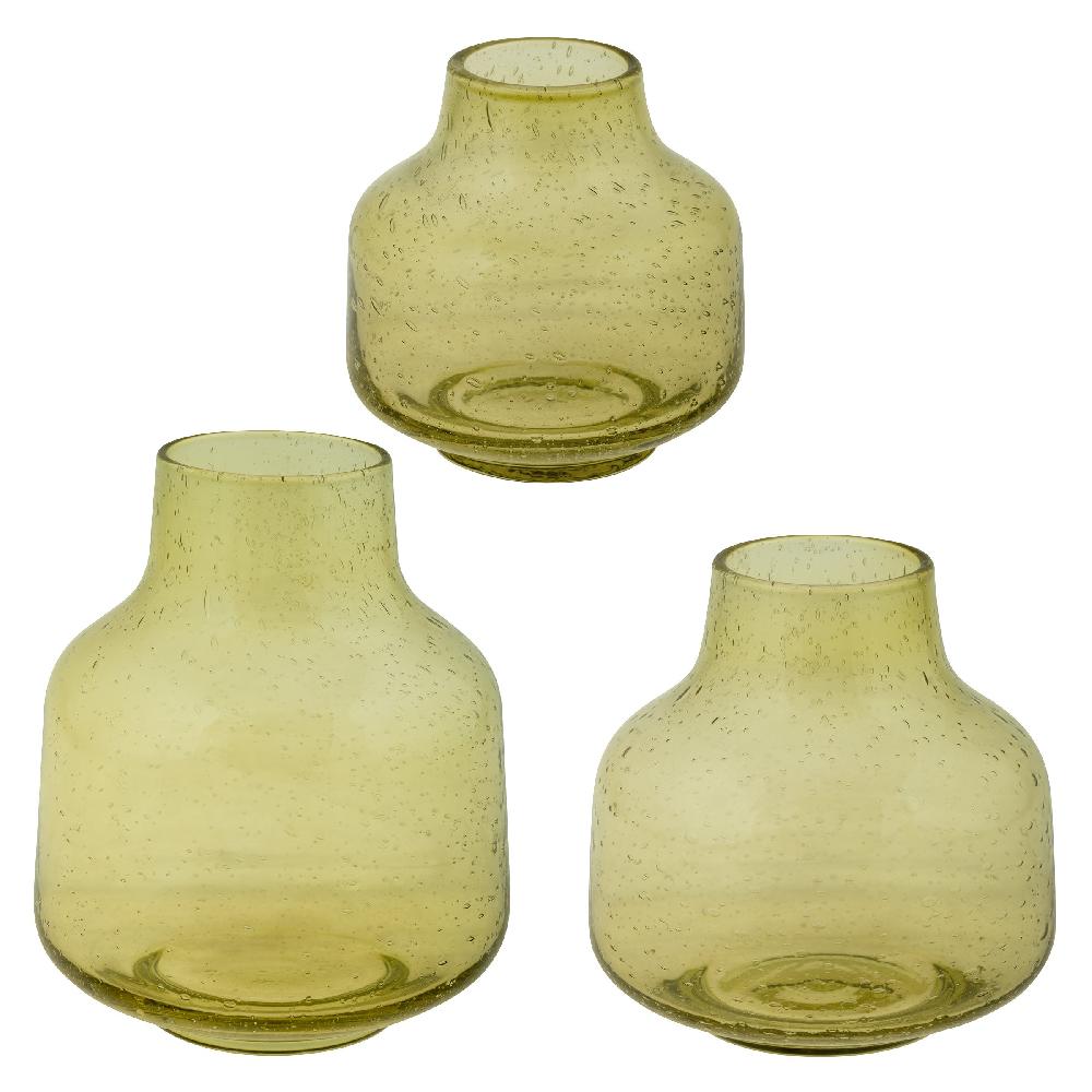karma gifts Green Bubble Glass Vase