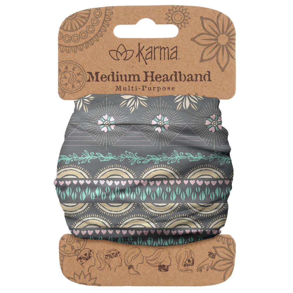 Karma Gifts Grey Heart Medium Headbands