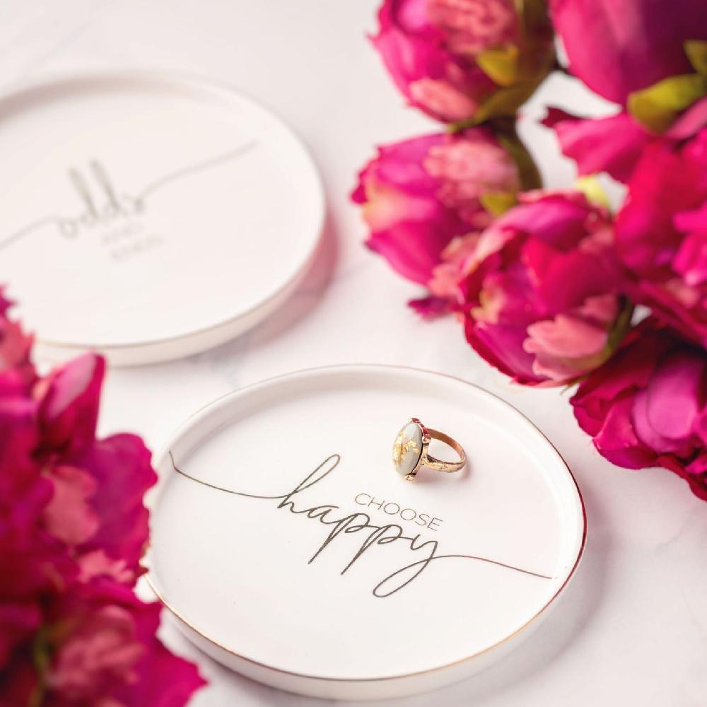 Karma Gifts Happy Sentiment Trinket Trays
