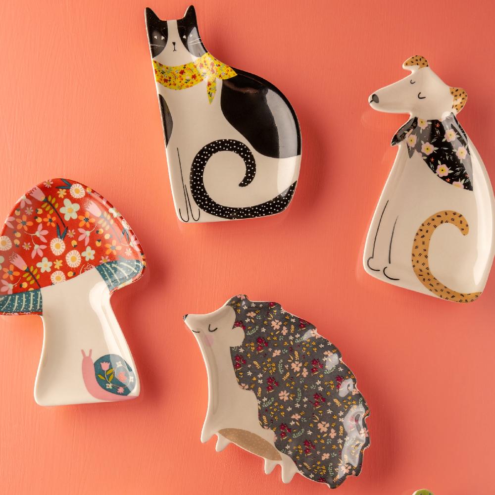 Karma Gifts Heart Calico Trinket Trays