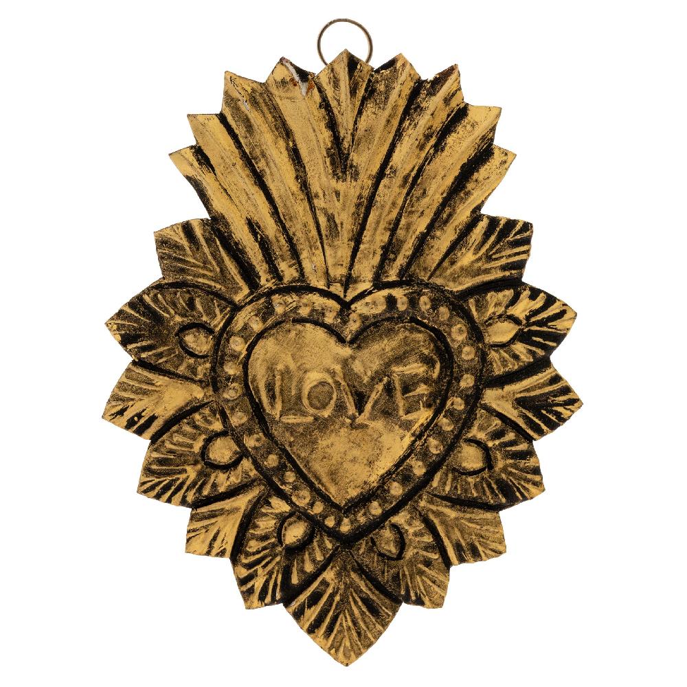 karma gifts Heart MD Flat Metal Ornament
