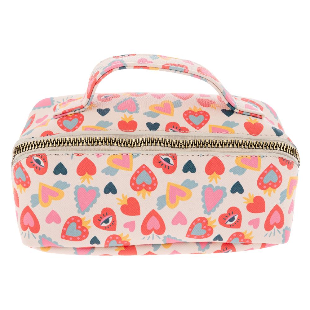 karma gifts Heart Mini Zip Cosmetic Bags