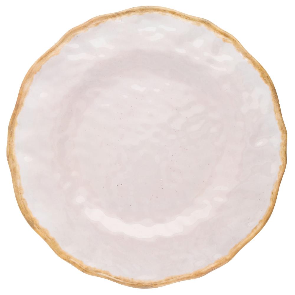 Karma Gifts Heirloom Cream Melamine Dinner Plates