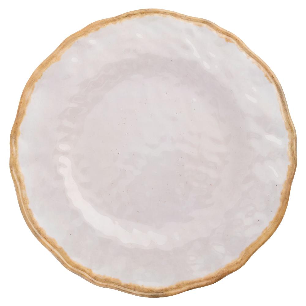 Karma Gifts Heirloom Cream Melamine Salad Plates