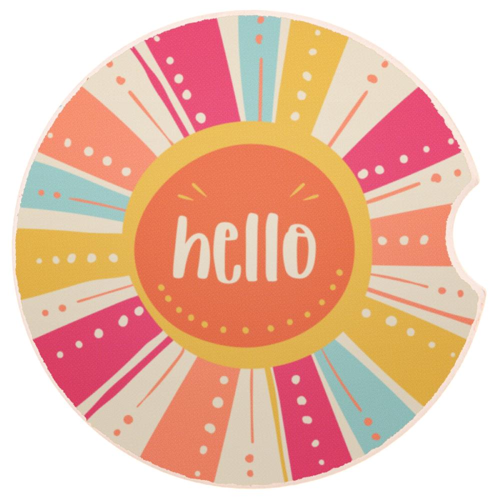 Karma Gifts Hello Sunshine Car Coasters