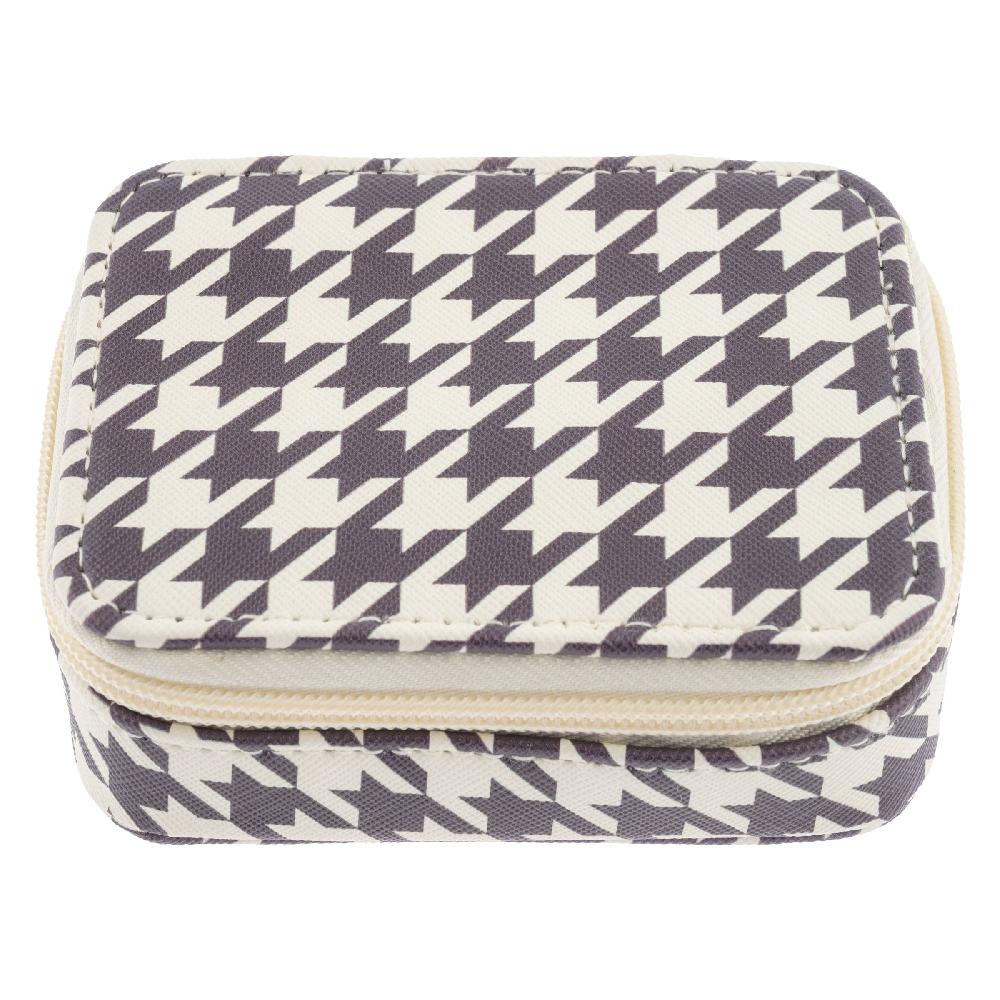 karma gifts Houndstooth Travel Pill Case