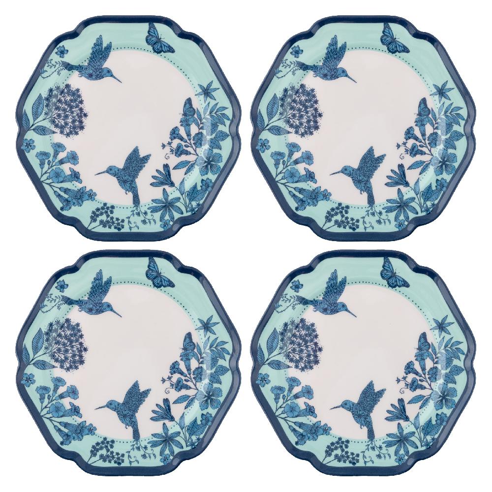 karma gifts Hummingbirds Melamine Salad Plates