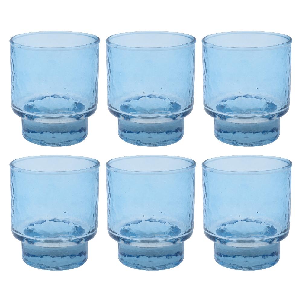karma gifts Indigo Set of Six Stacking Glasses