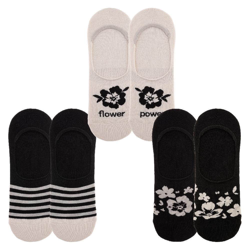 karma gifts INK FLORAL NO SHOW SOCKS