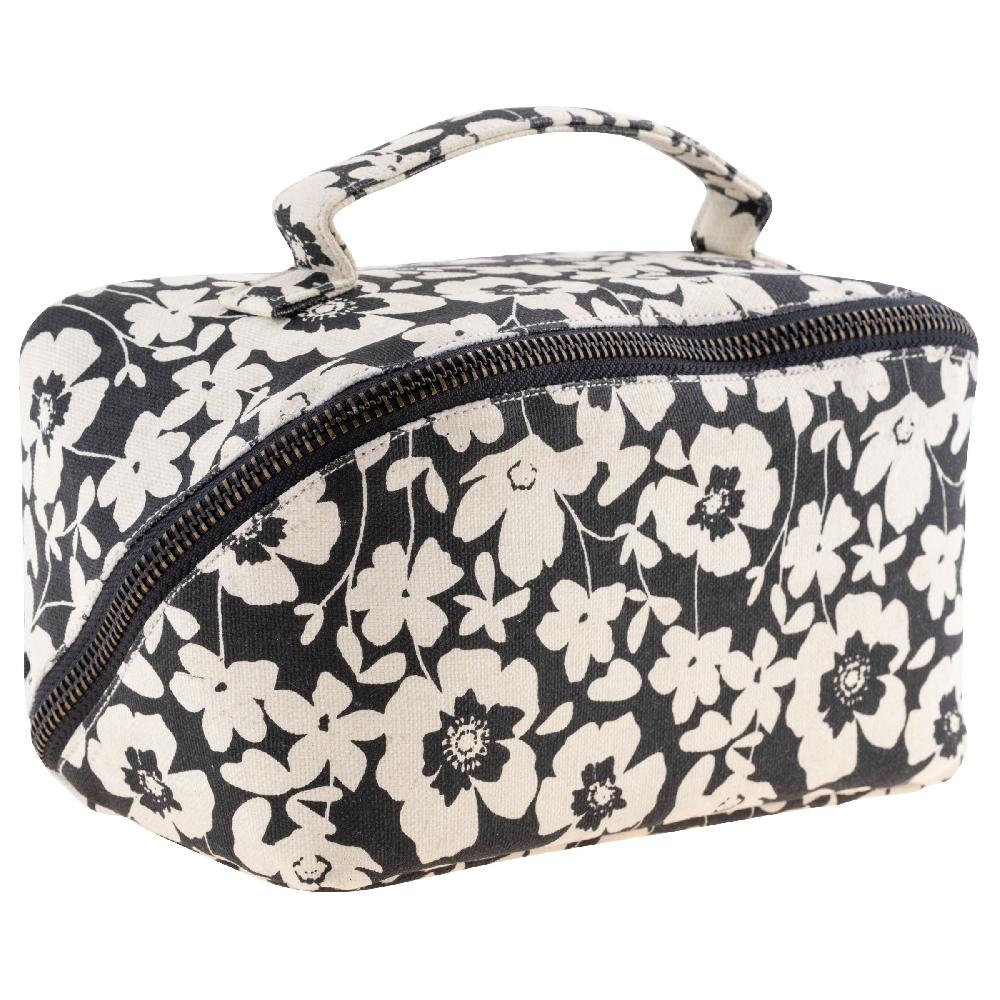 Karma Gifts Ink Floral Zip Cosmetic Bag