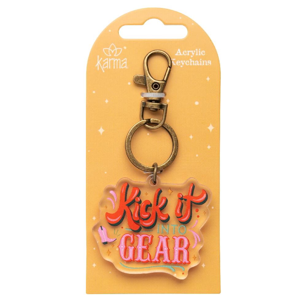 karma gifts Kick It Acrylic Keychains