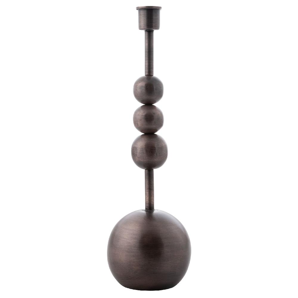 karma gifts Large Bronze Orb Candlestick Holder