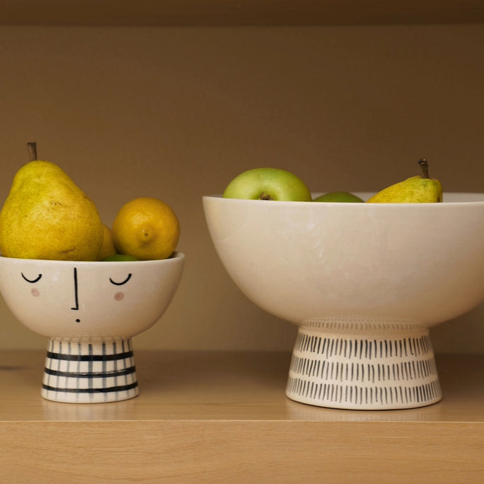 Karma Gifts Large Footed - Expressions Ceramic Bowls