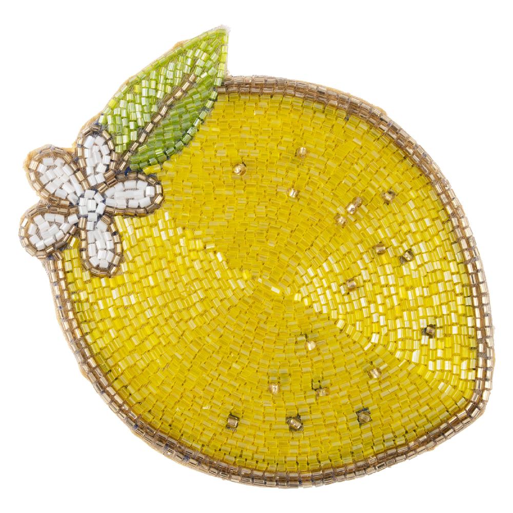 Karma Gifts Lemon Lemon Beaded Coasters