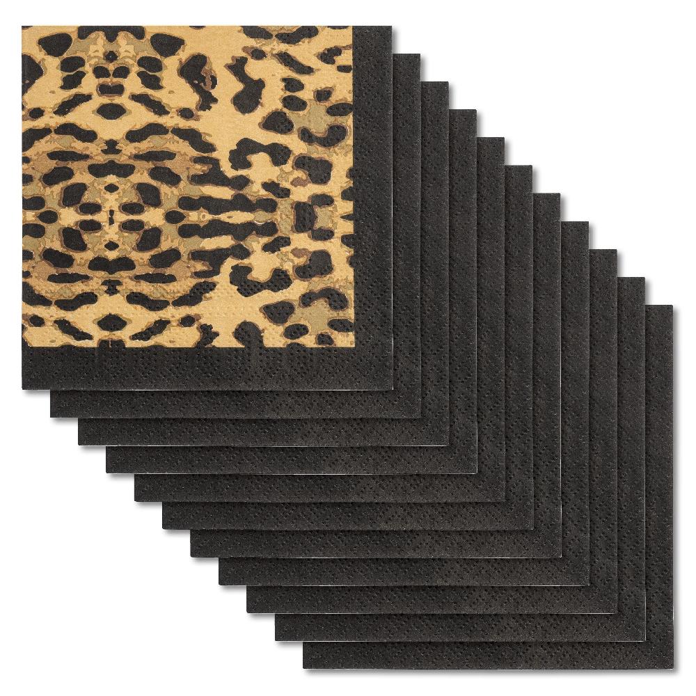 Karma Gifts Leopard Cocktail Paper Napkins