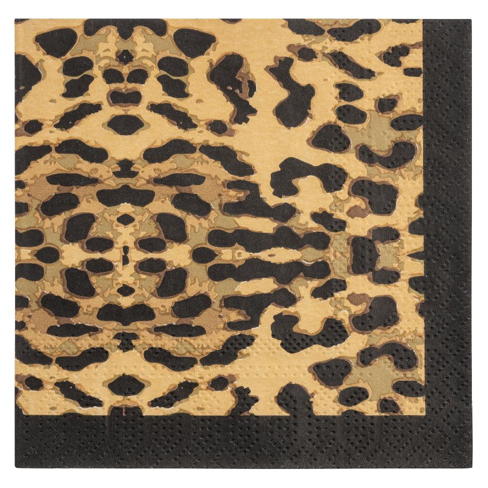 karma gifts Leopard Cocktail Paper Napkins