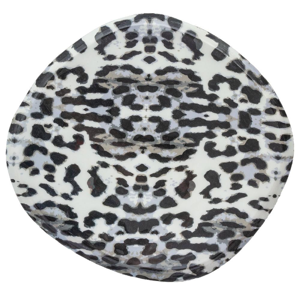 Karma Gifts Leopard Enamel Tray Set