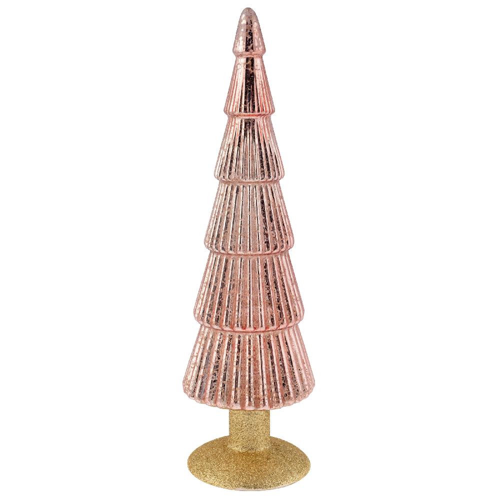 Karma Gifts Light Pink Fluted Mercury Glass Tree