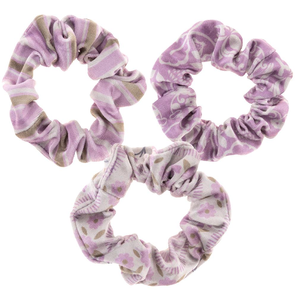 karma gifts Lilac Velvet Scrunchies - 3 Pack
