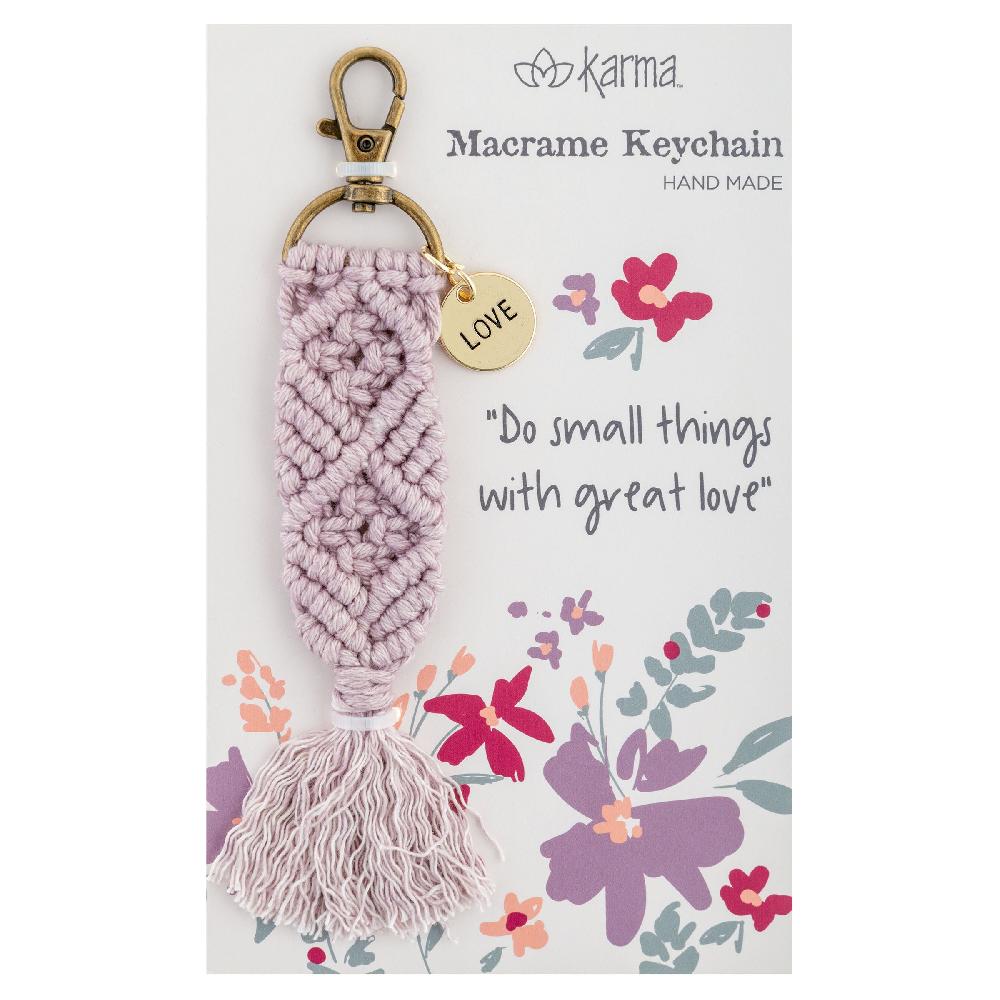 Karma Gifts Love Macrame Keychains