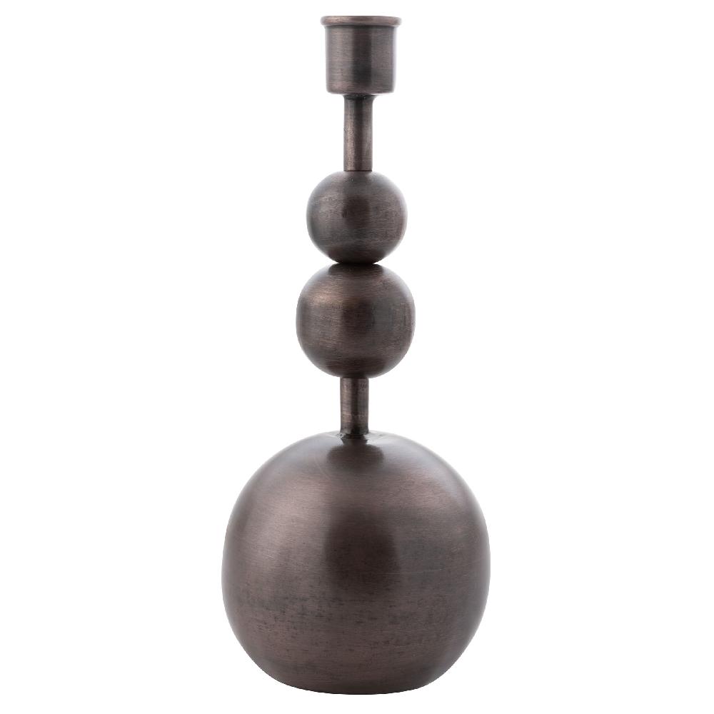 Karma Gifts Medium Bronze Orb Candlestick Holder