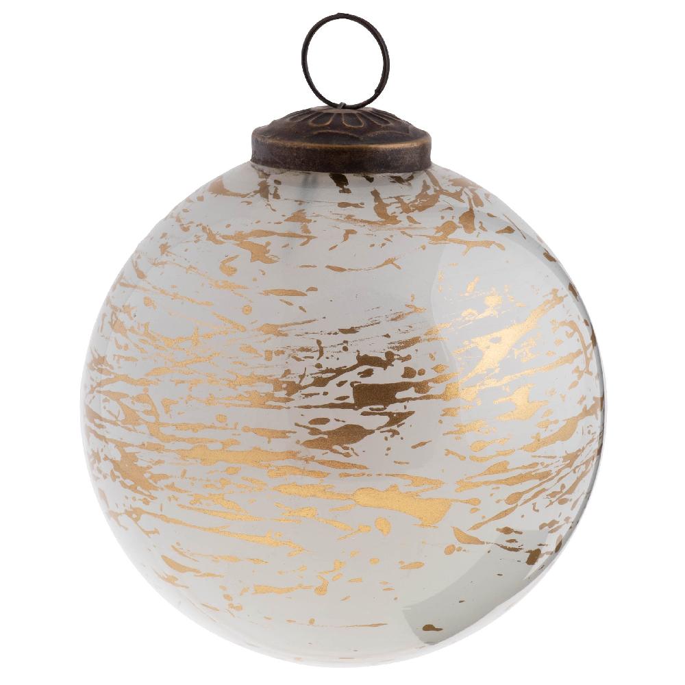 karma gifts Medium Gold Splatter Ornament