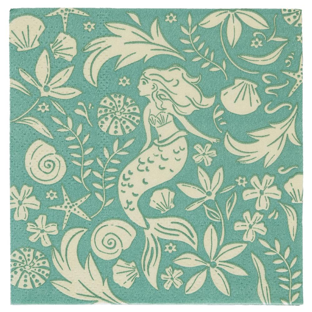 karma gifts Mermaid Cocktail Paper Napkins