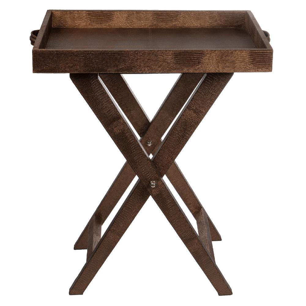 Karma Gifts Metallic Bronze Leather Butler Tray