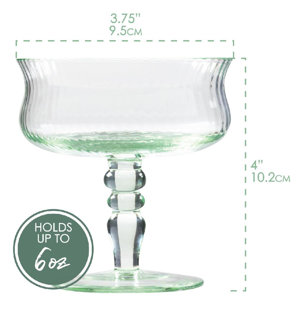 Karma Gifts Mint Vintage Coupe Glass