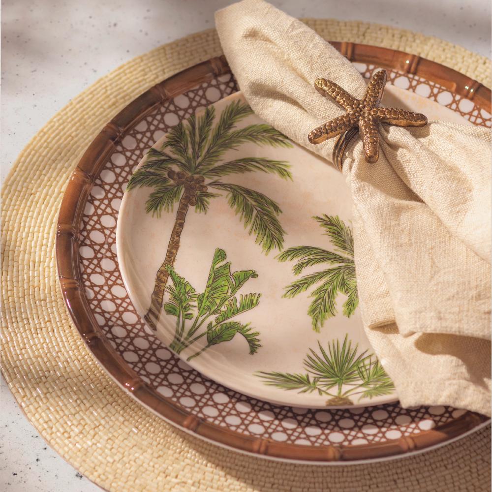 Karma Gifts Mod Floral Melamine Salad Plates