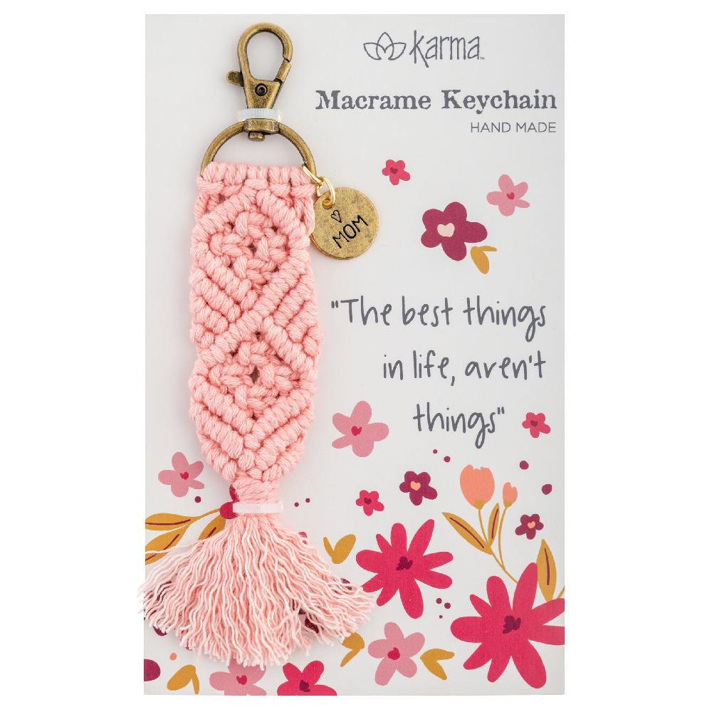 Karma Gifts Mom Macrame Keychains