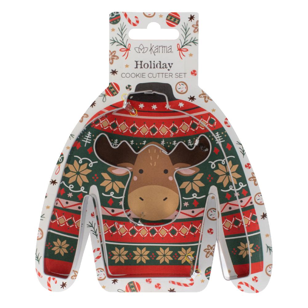 karma gifts Moose Holiday Cookie Cutter Set