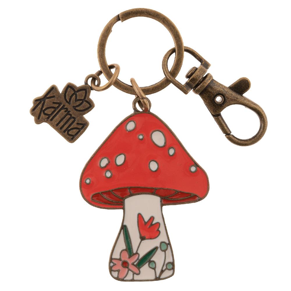 karma gifts Mushroom Enamel Key Chains