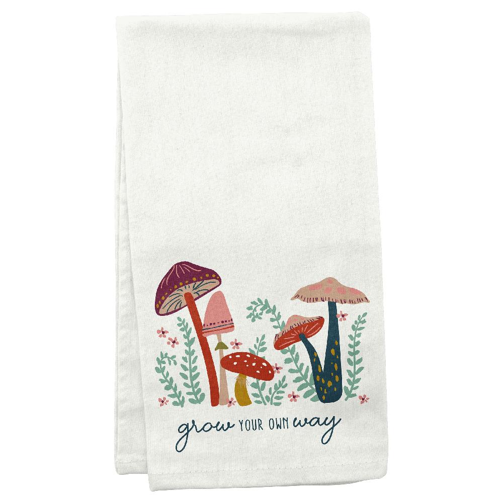 karma gifts Mushroom Flora Tea Towels