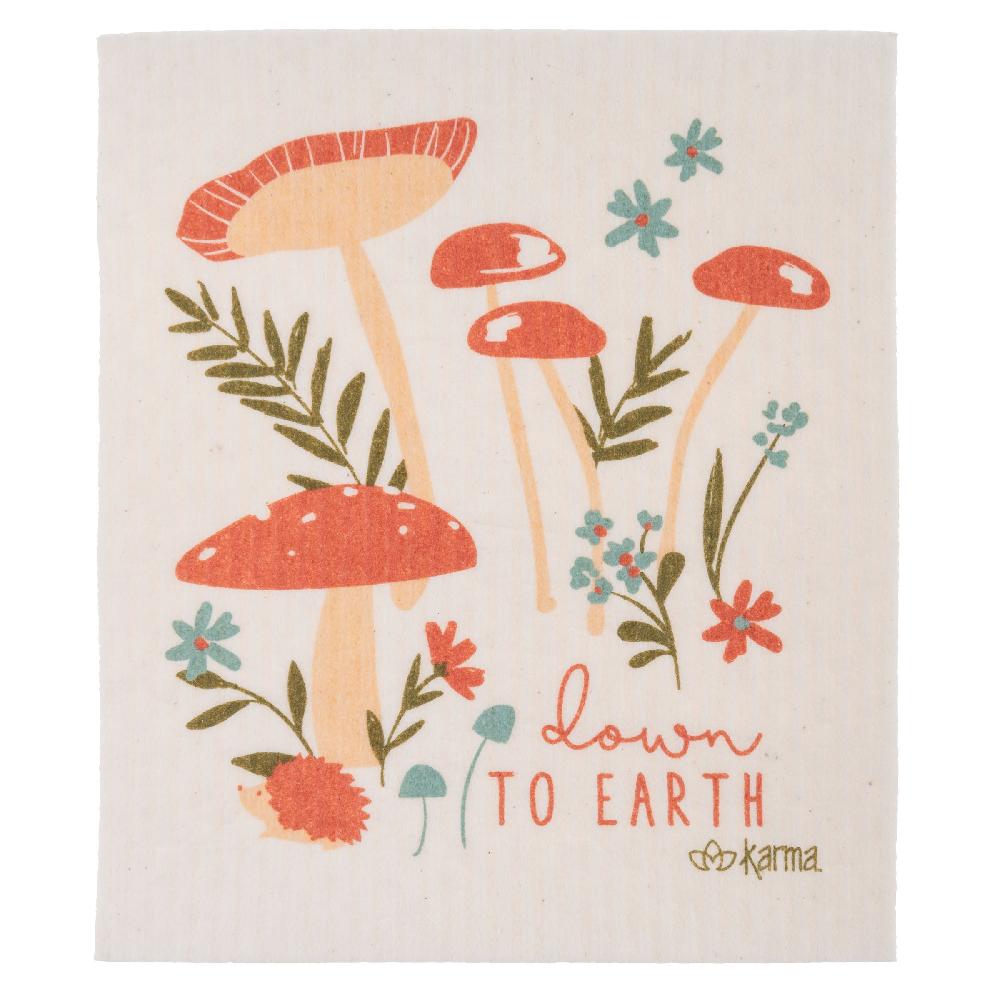 Karma Gifts Mushroom Set Of 4 Swedish Dishcloths
