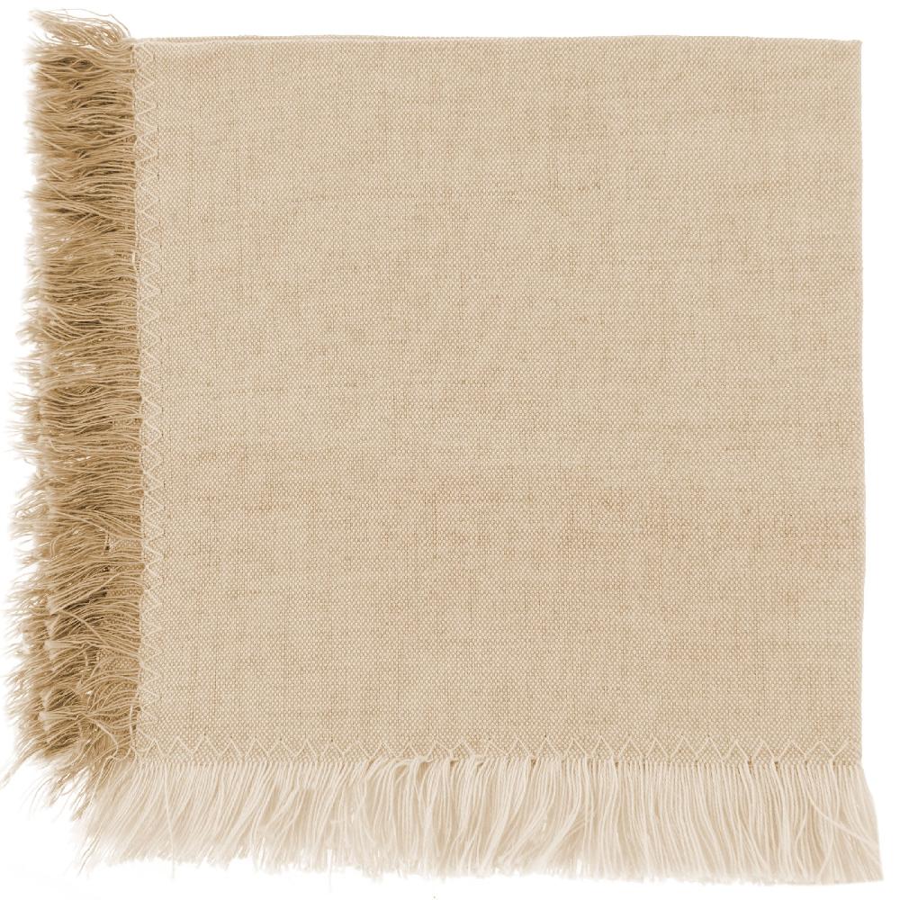 Karma Gifts Mustard Fringed Cocktail Napkins Set