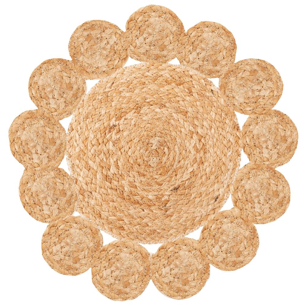 karma gifts Natural Jute Floral Placemats