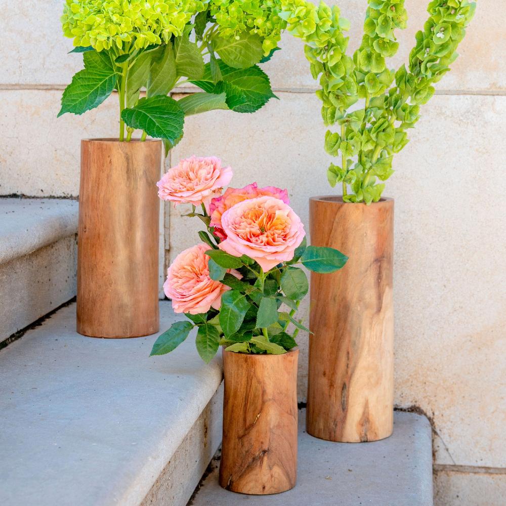 Karma Gifts Natural Large Sierra Wood Vases
