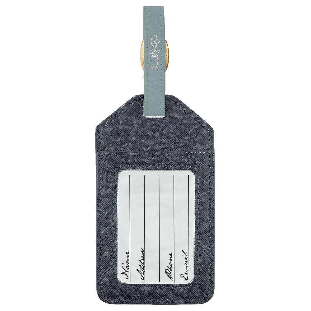 Karma Gifts Navy Floral Luggage Tags