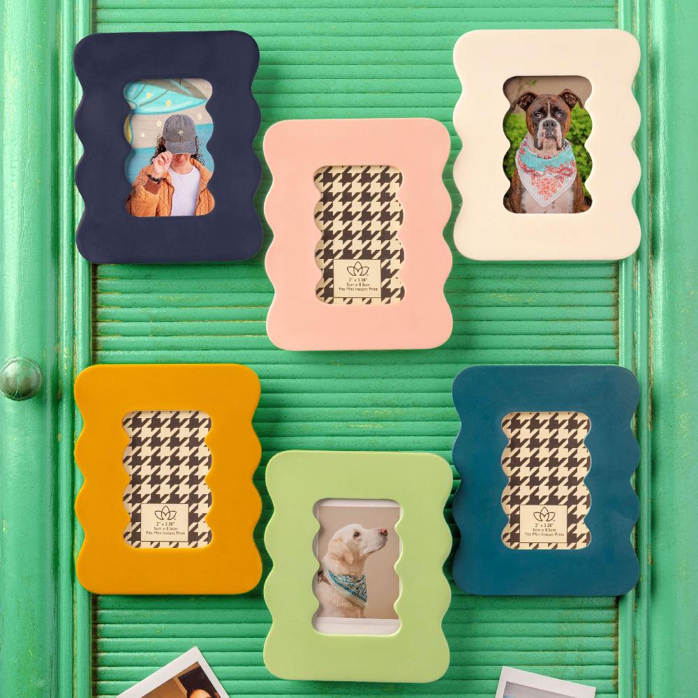 Karma Gifts Navy Resin Squiggle Mini Frame