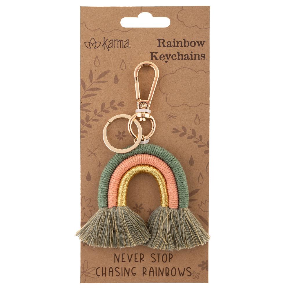 Karma Gifts Never Stop Rainbow Keychain