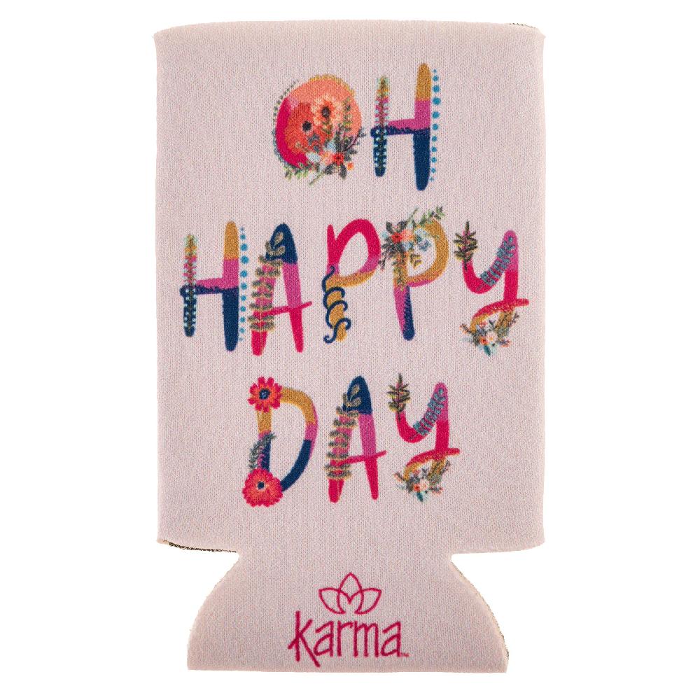 Karma Gifts Oh Happy Day Slim Can Coolers