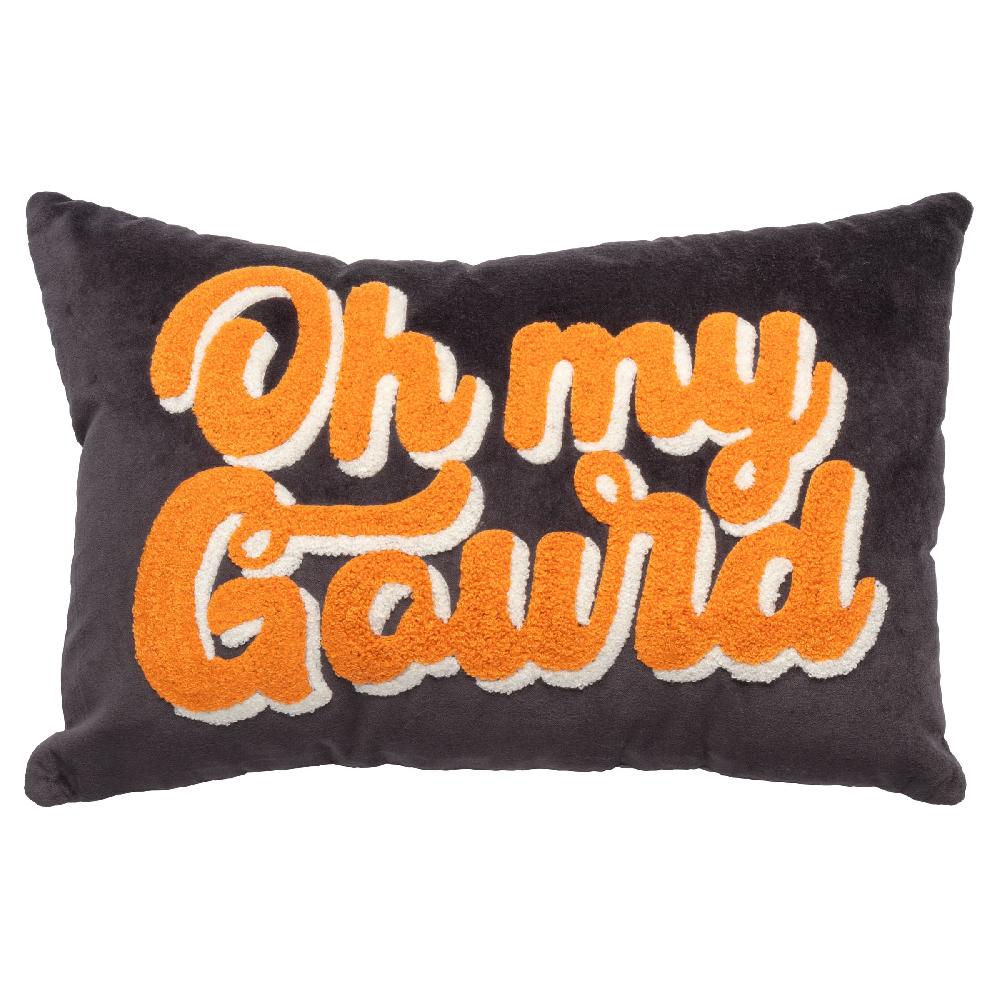 karma gifts Oh My Gourd Lumbar Velvet Pillow