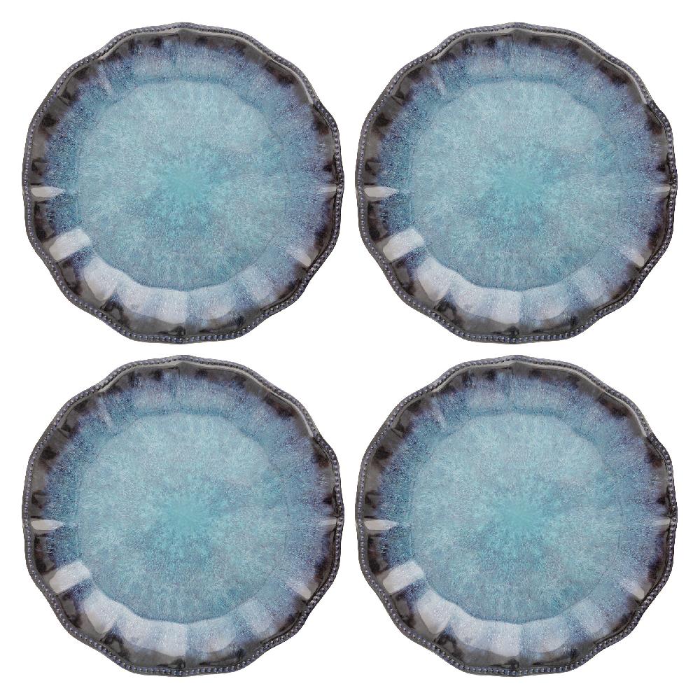 karma gifts Olivia Blue Melamine Dinner Plates