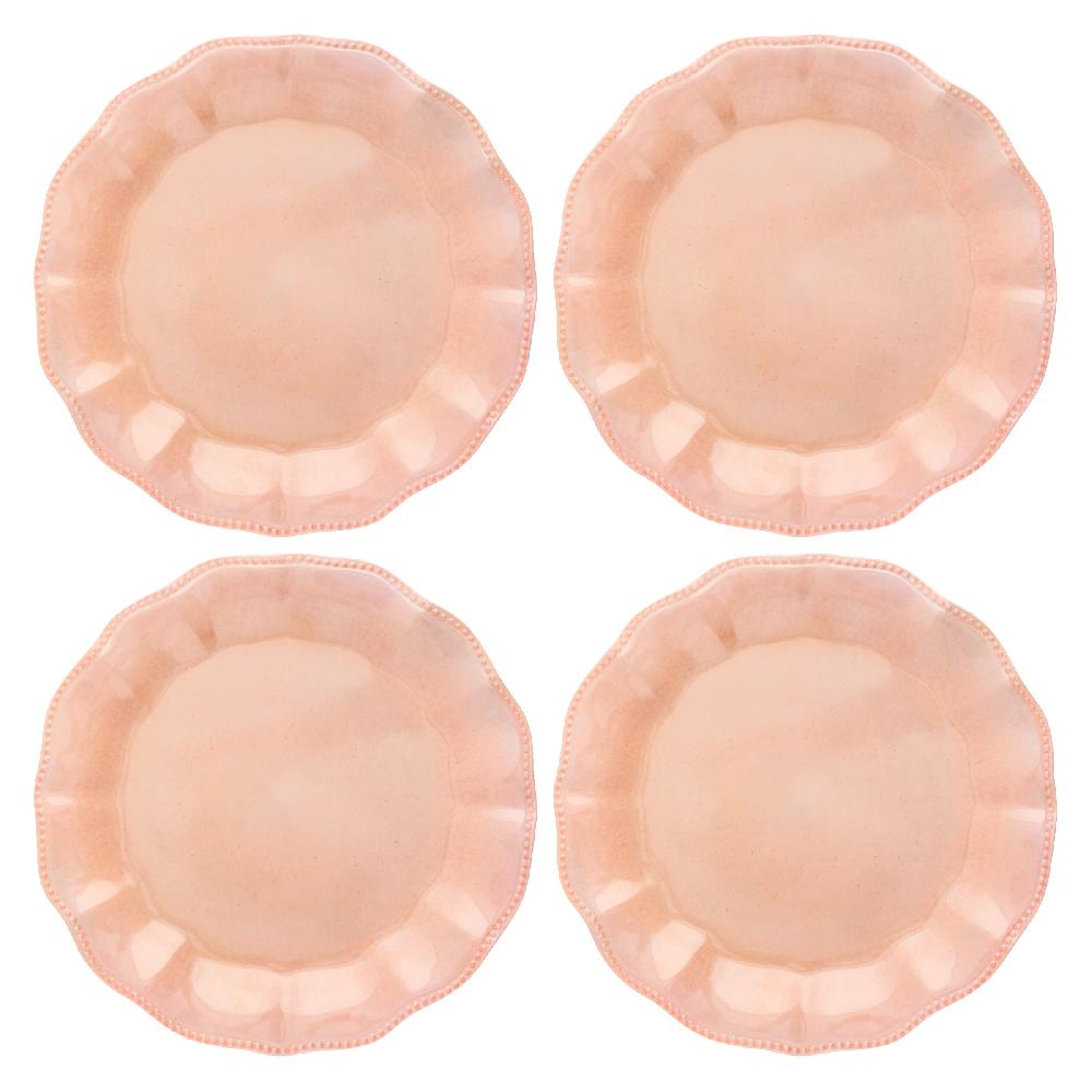 karma gifts Olivia Blush Melamine Dinner Plates