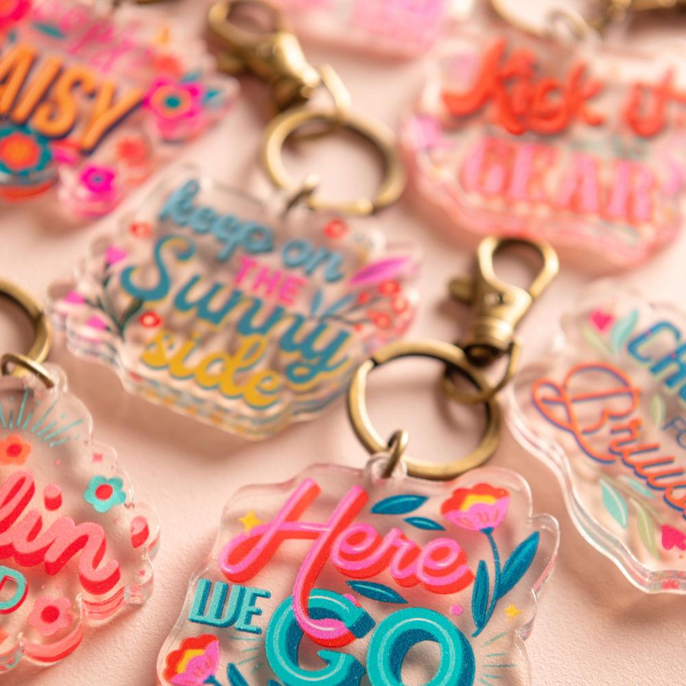 Karma Gifts Oops A Daisy Acrylic Keychains