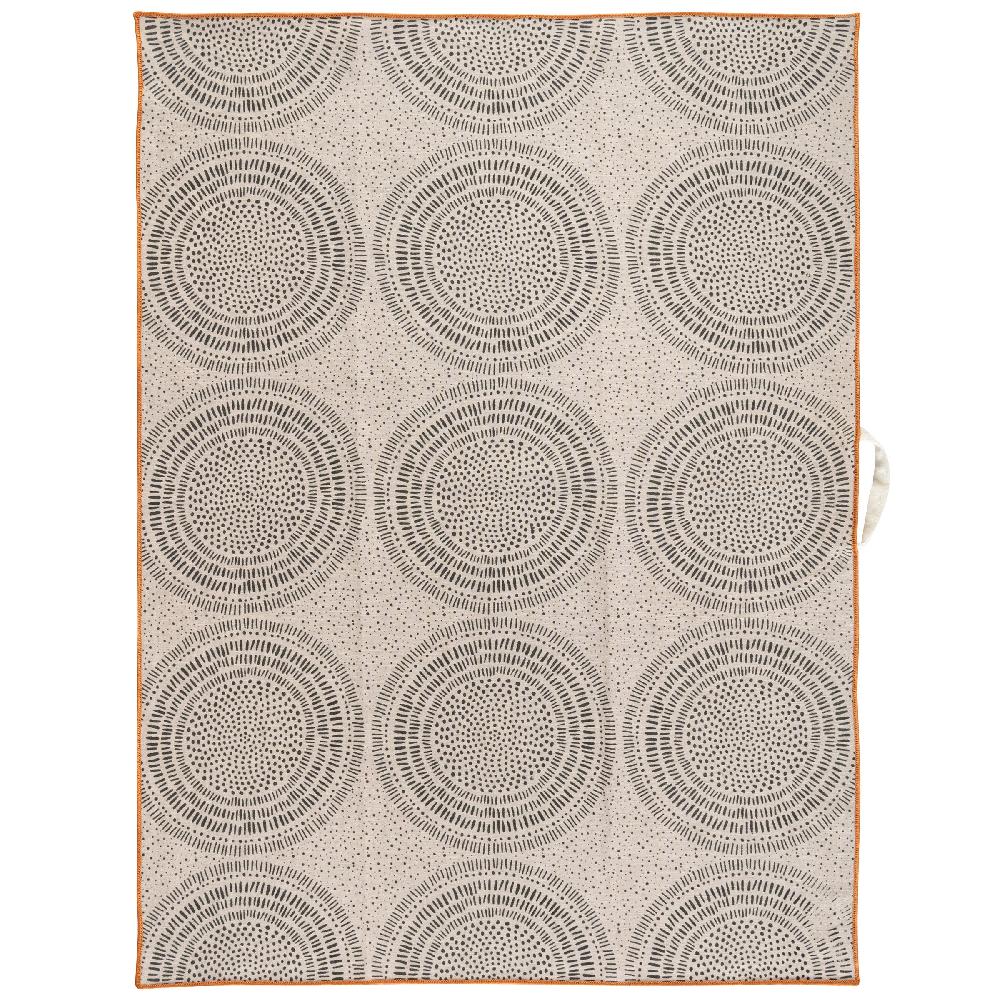 Karma Gifts Painted Circles Linen Blend Tea Towel