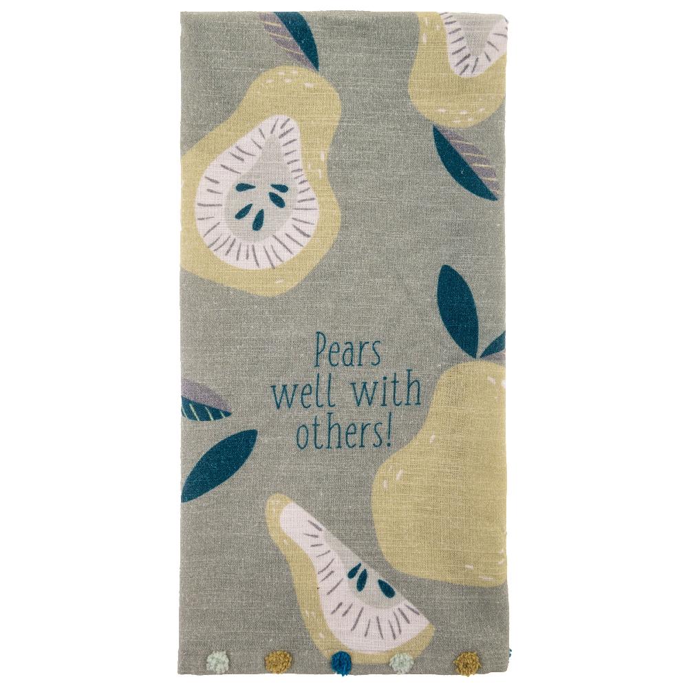 Karma Gifts Pear Eclectic Tea Towel