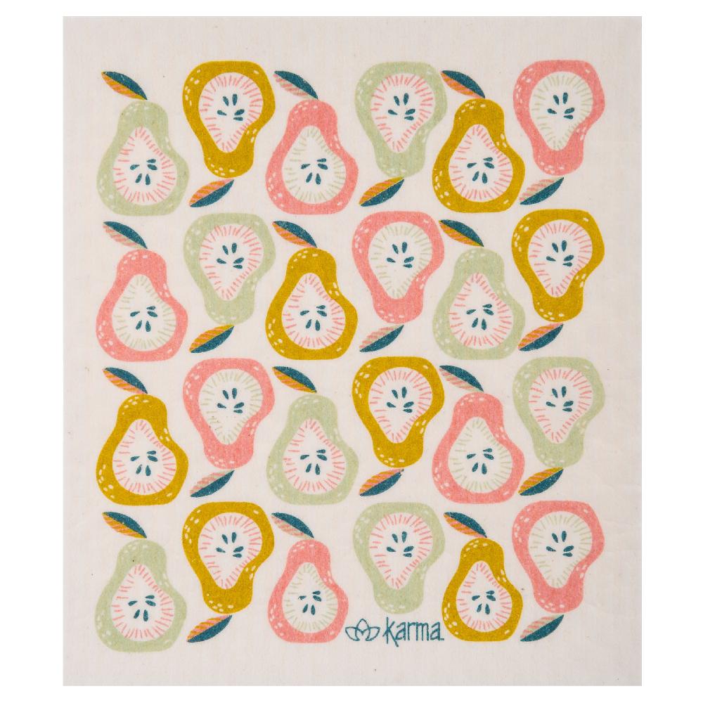 Karma Gifts Pear Set Of 4 Swedish Dishcloths