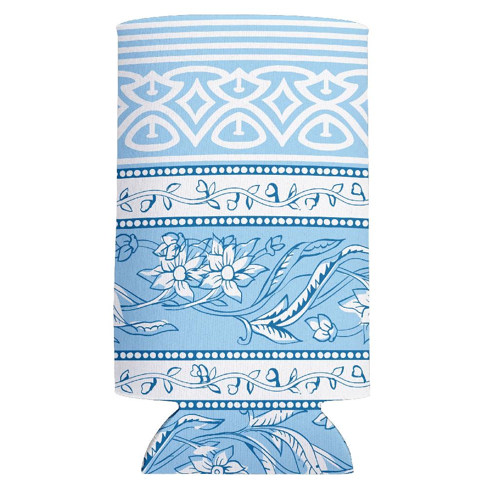 Karma Gifts Periwinkle Floral Slim Can Cooler